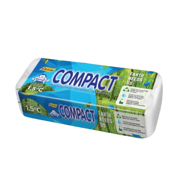 Cutie Compact Eco-Friendly 2 PLY (BLUE) Toilet Rolls (130Gram x 30)