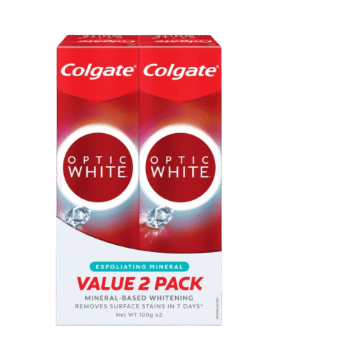 Colgate Optic White Exfoliating Mineral Toothpaste (100g x 2)
