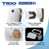 Trio Floor Steam Mop For Easy Cleaning