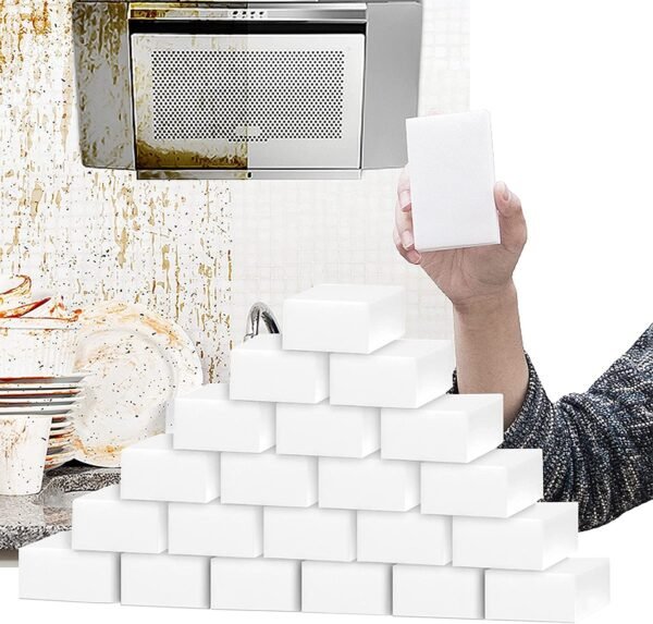 715YuVNYhQL Magic Sponges Cleaning Eraser 50 Pack Melamine Sponge Foam Pads