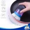 71R0qnOZeVL._AC_UF350,350_QL80_ MR.SIGA Soap Dispensing Palm Brush Storage Set Kitchen Brush with Holder for Pot Pan Sink Cleaning 1 Set