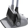 71ijcg9enKL._AC_UF894,1000_QL80_ MR.SIGA Broom and Dustpan Set with Adjustable Long Handle Upright Combo for Floor Cleaning Lobby Gray