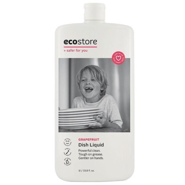F2D_800 Ecostore Dish Liquid Grapefruit 1L Household Cleaning