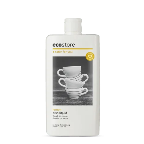 Ecostore Dish Liquid Lemon 500ml Household Cleaning Clean Dishes